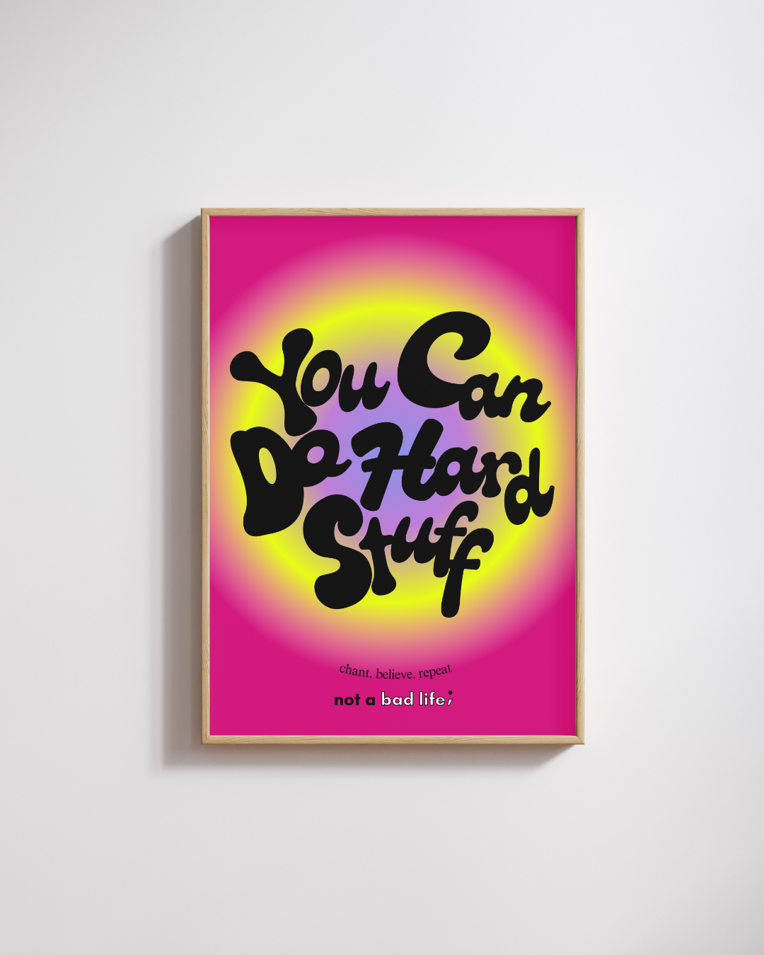 You Can Do Hard Stuff Poster