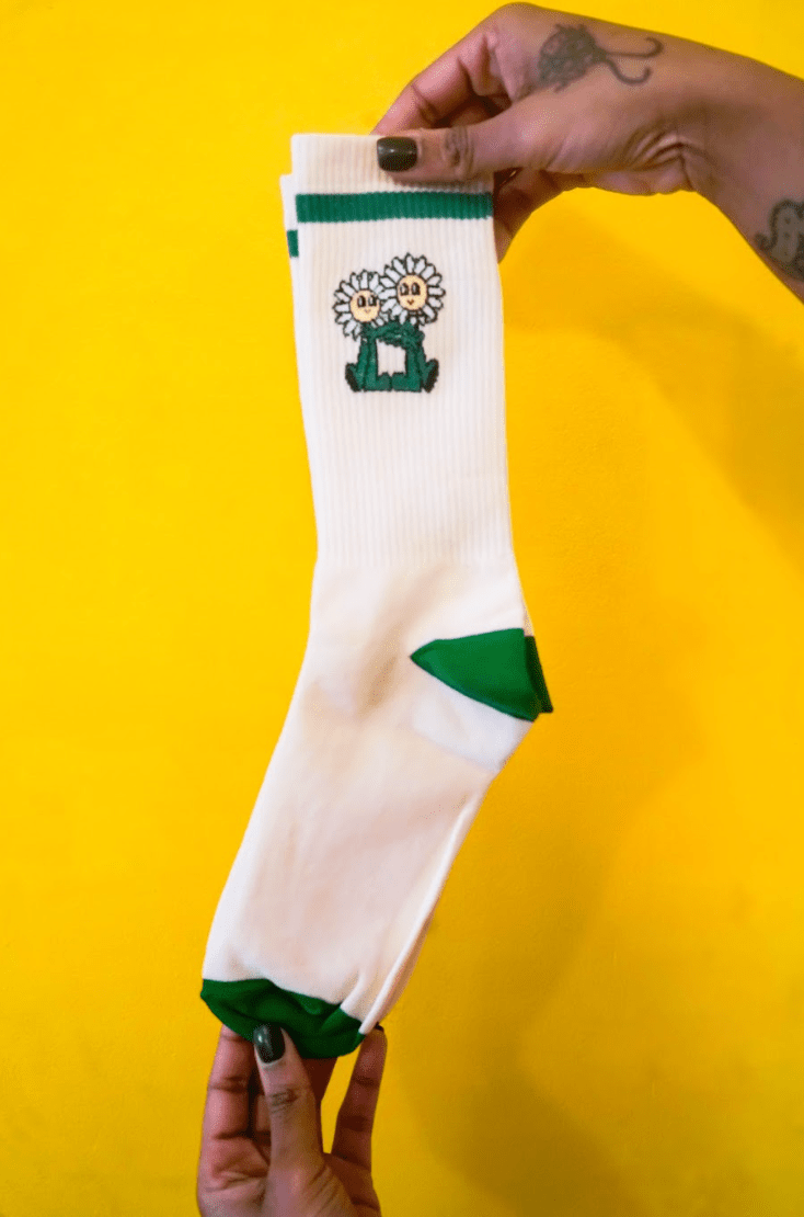 Hug Your Homies Crew Socks - NOT A BAD LIFE 💐