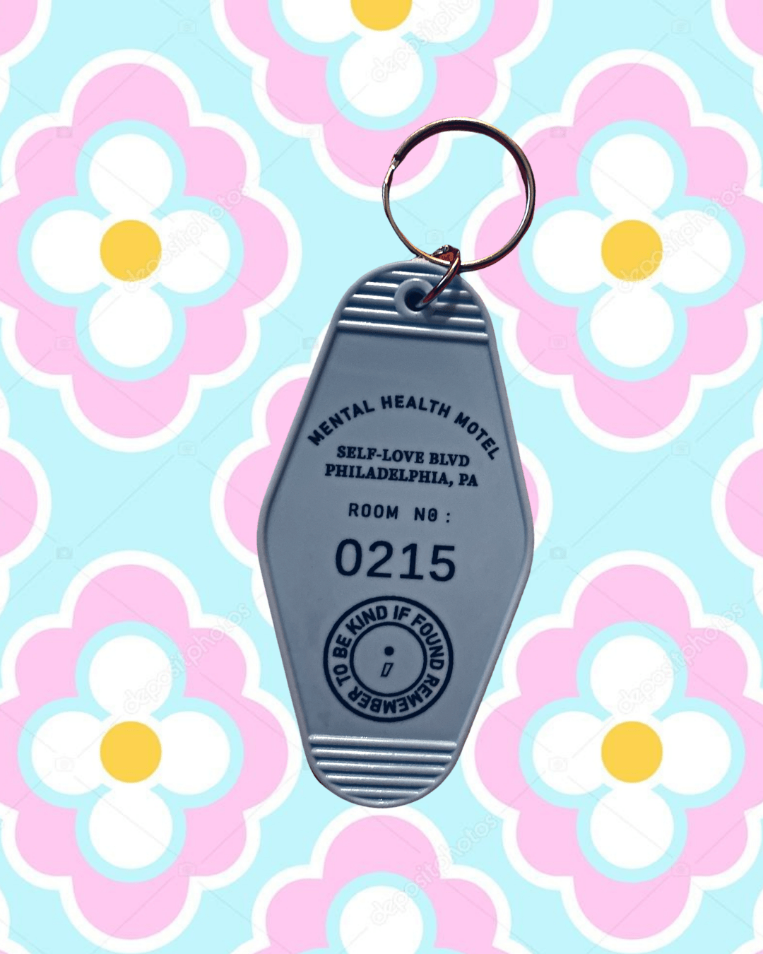 Mental Health Motel Keychain - NOT A BAD LIFE 💐