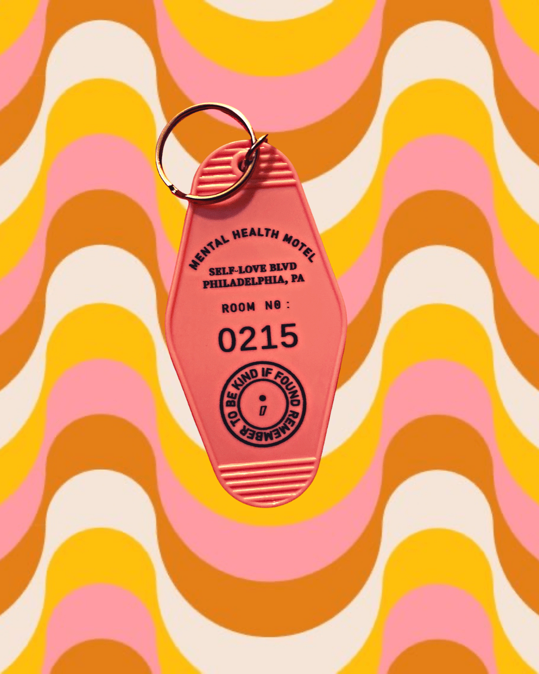 Mental Health Motel Keychain - NOT A BAD LIFE 💐
