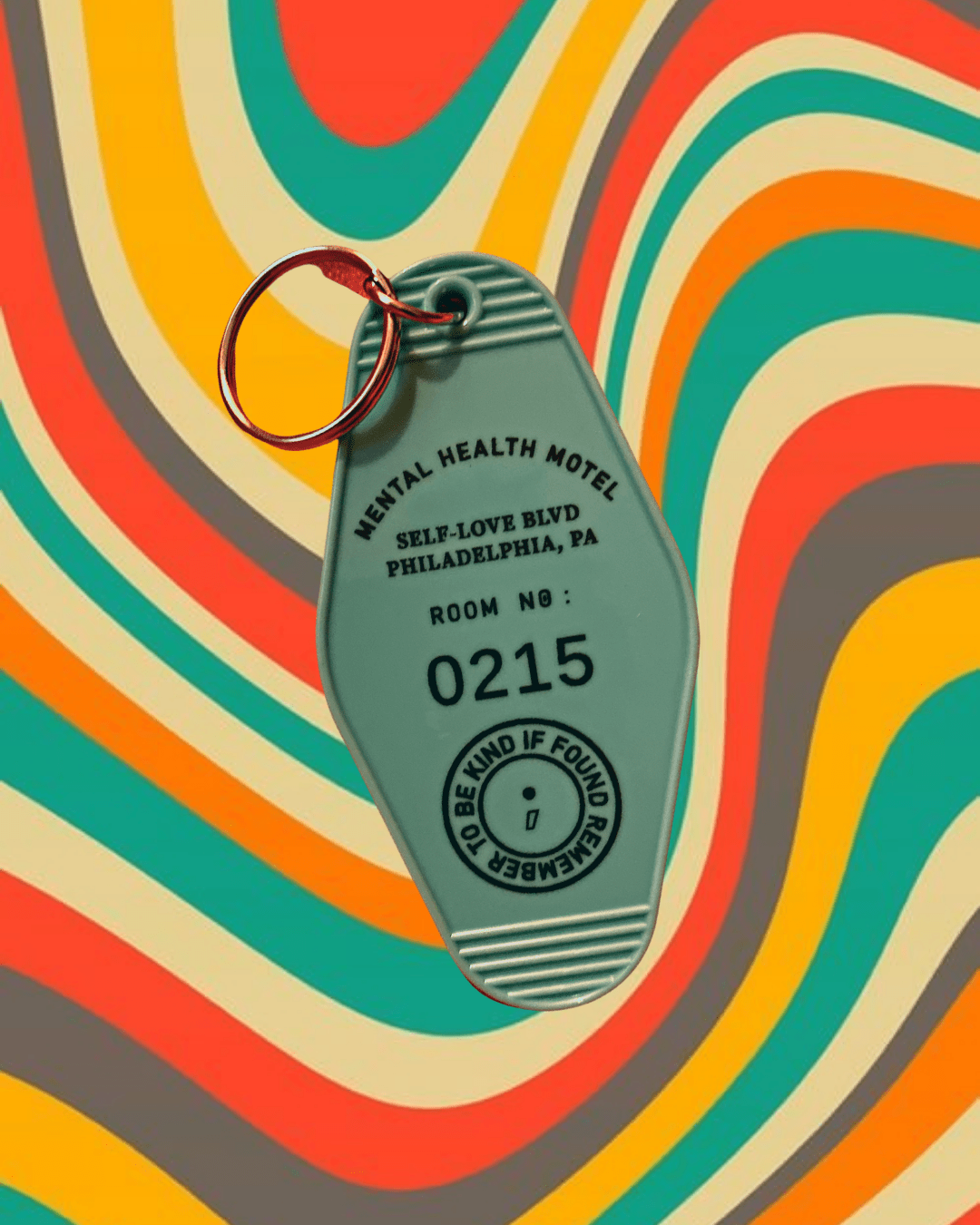 Mental Health Motel Keychain - NOT A BAD LIFE 💐