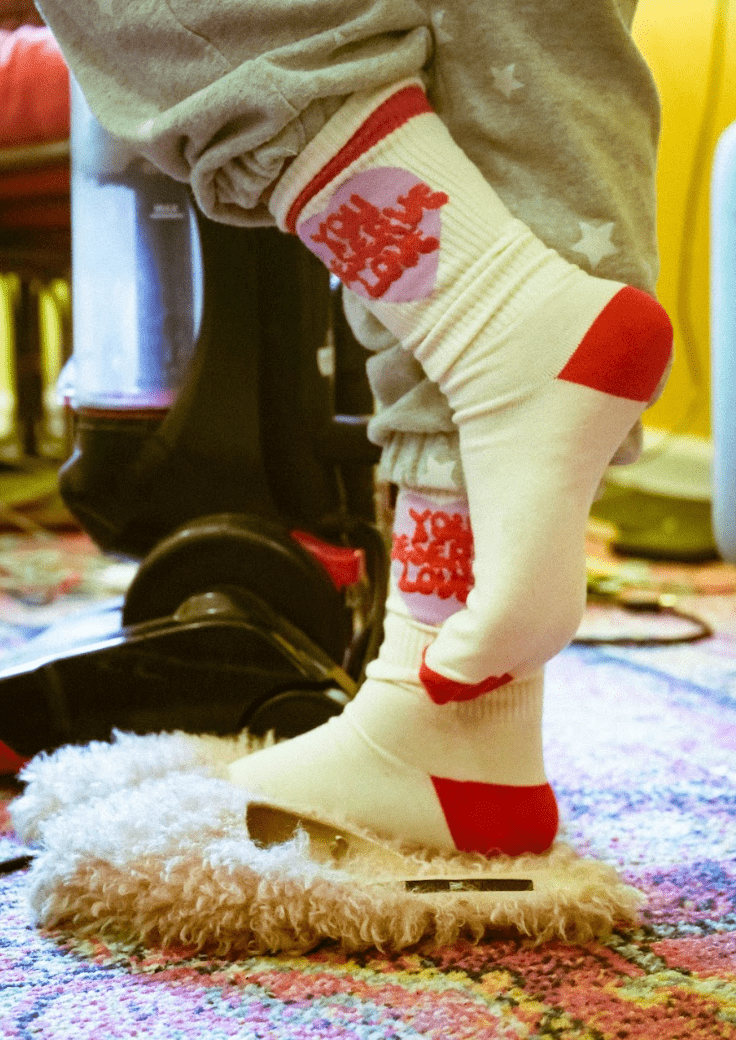 You Deserve Love Crew Socks - NOT A BAD LIFE 💐