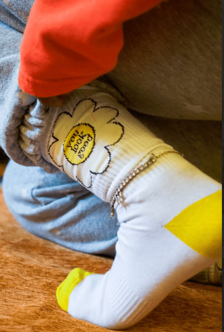 You Look Good Flower Crew Socks - NOT A BAD LIFE 💐
