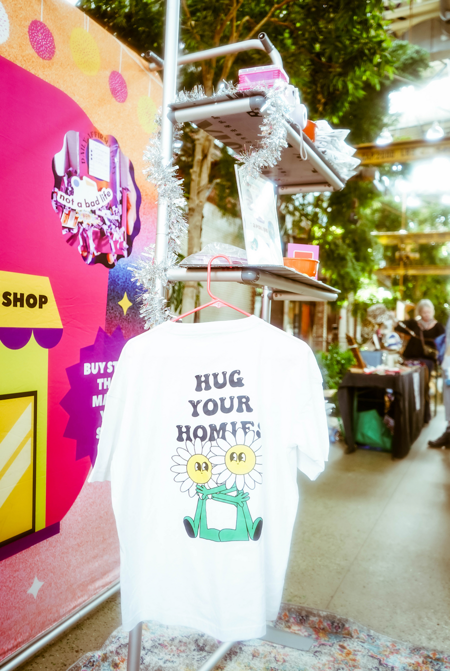 White-Hug-Your-Homies-Tee