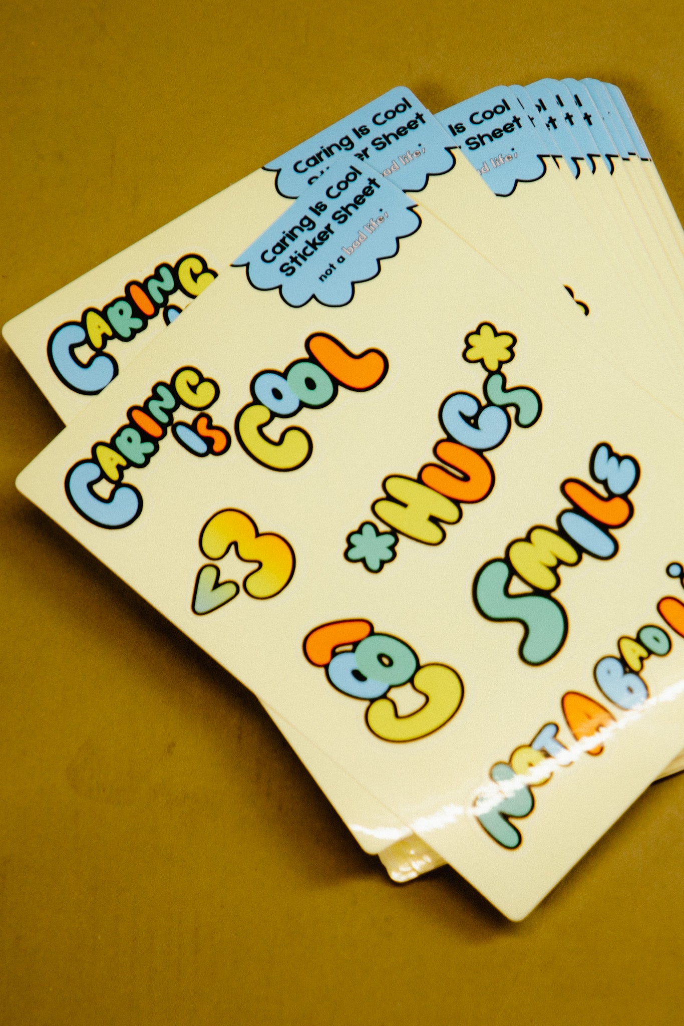 Caring Is Cool Sticker Sheet