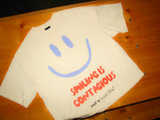 Smiling Is Contagious Oversized Crop Tee thumbnail