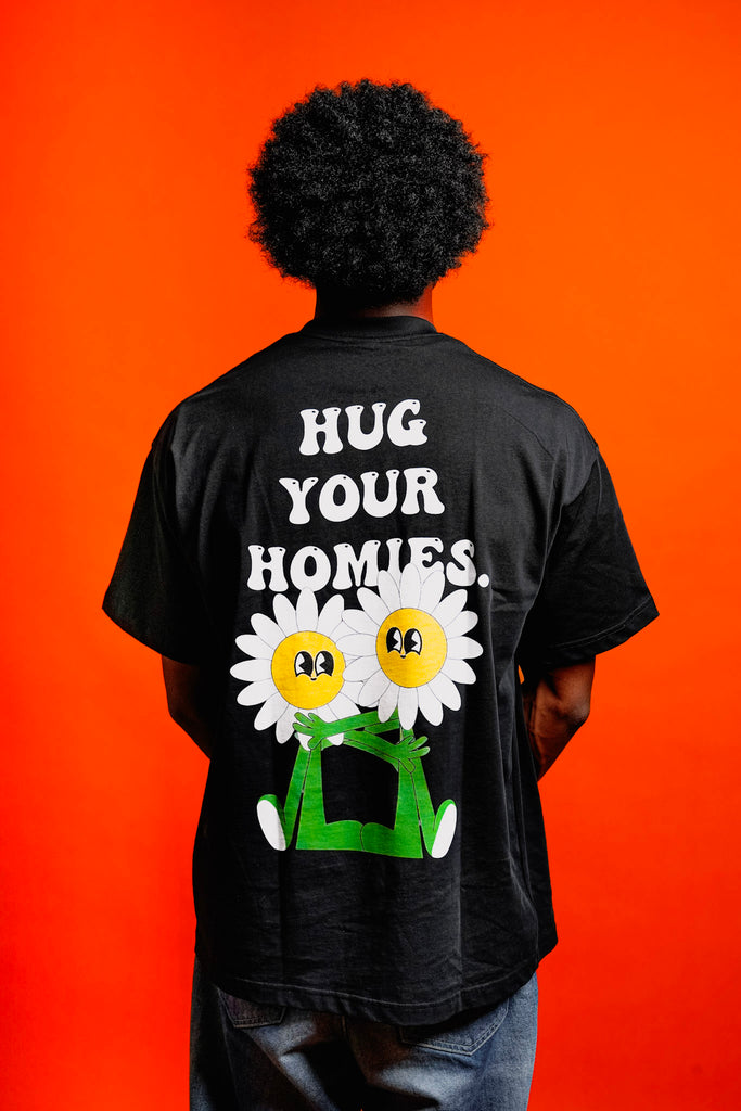 Hug Your Homies Tee Short Sleeved Shirt - NOT A BAD LIFE 💐