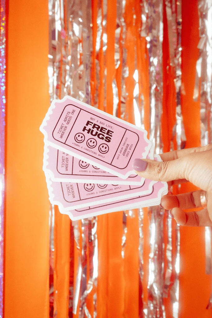 Free Hugs Sticker - NOT A BAD LIFE 💐