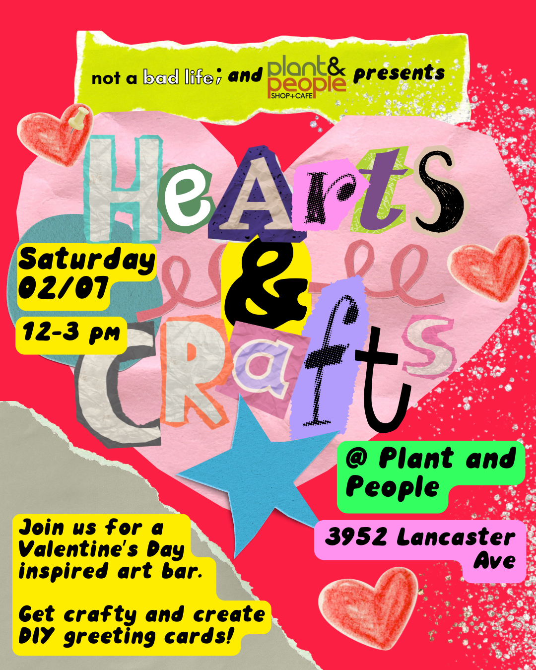 Hearts and Crafts V Day Card Bar 🖍️💖 Buy Your ticket here!