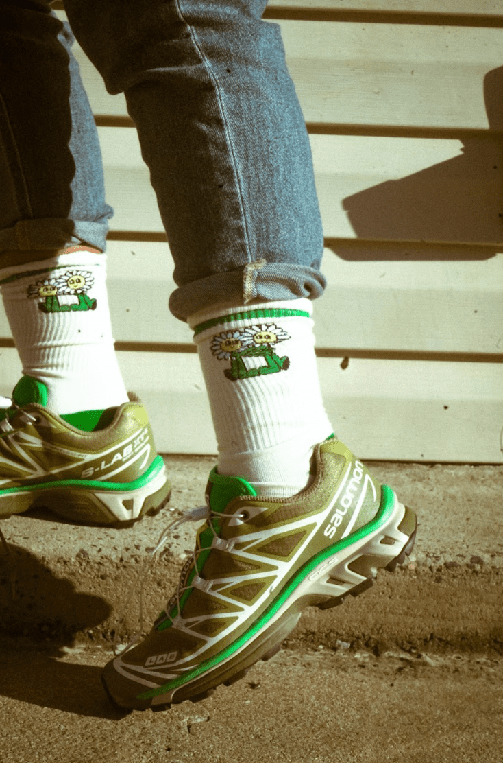 Hug Your Homies Crew Socks - NOT A BAD LIFE 💐