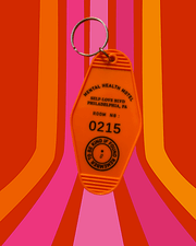 Mental Health Motel Keychain - NOT A BAD LIFE 💐 thumbnail
