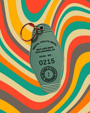 Mental Health Motel Keychain - NOT A BAD LIFE 💐 thumbnail